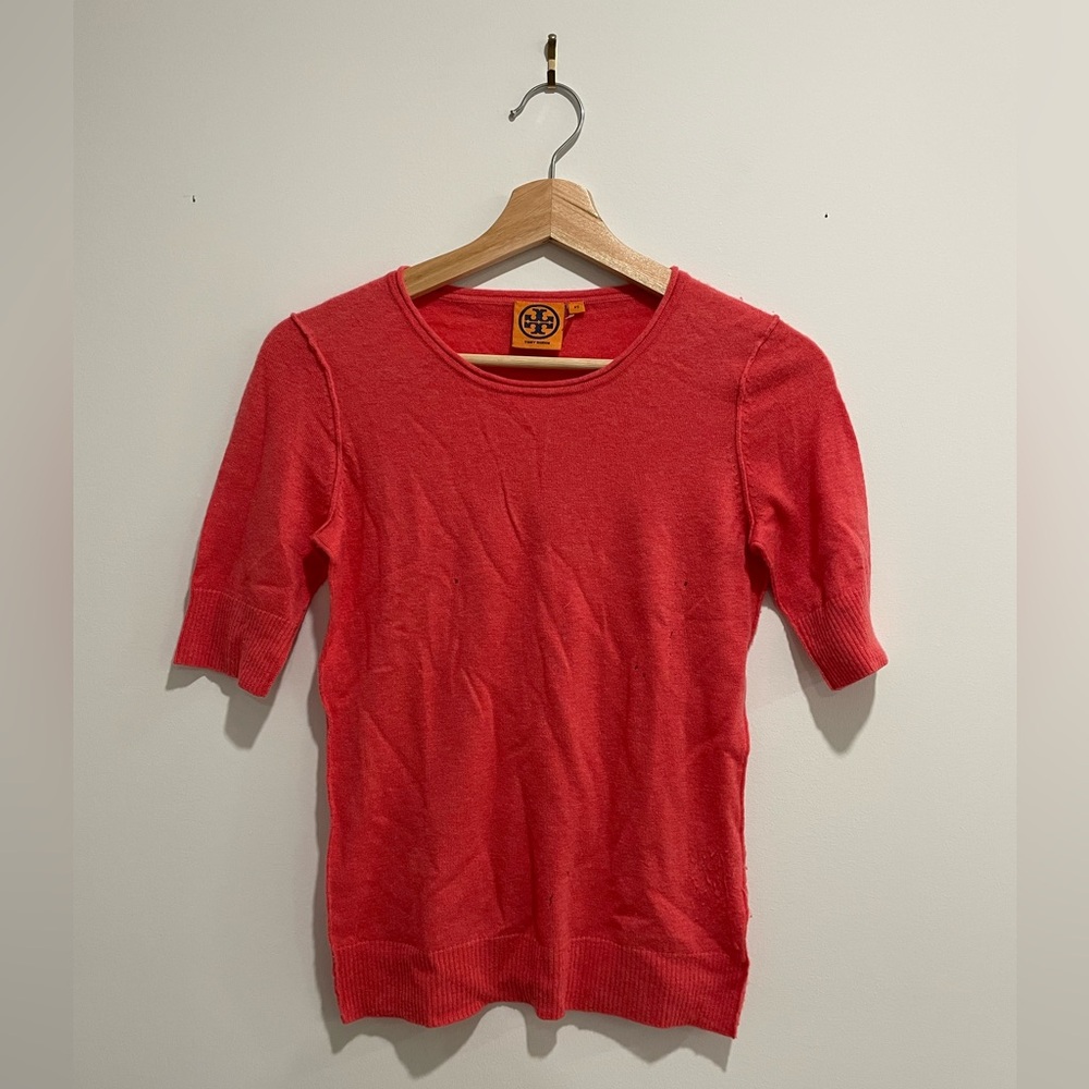 Tory Burch Cashmere Short-Sleeve Sweater